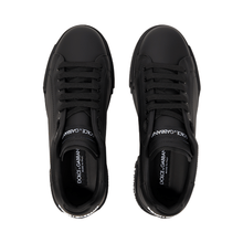 Dolce & Gabbana Men's Black Leather Sneaker - BEAUTY BAR