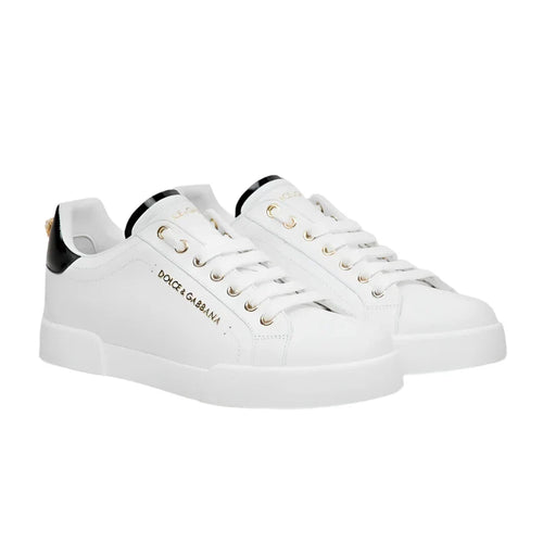 Dolce & Gabbana Portofino Leather Low-Top Sneakers