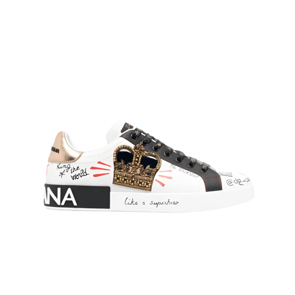Dolce & Gabbana Portofino Slogan Print Sneakers - BEAUTY BAR