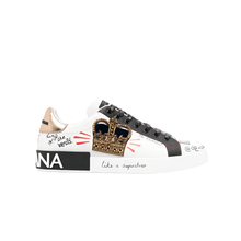 Dolce & Gabbana Portofino Slogan Print Sneakers - BEAUTY BAR