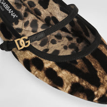 Dolce & Gabbana Velvet Patterned Ballerina Shoes