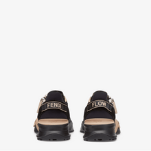 Fendi Flow Black Nylon & Suede Low-Top Sneakers