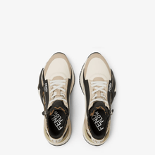 Fendi Flow Sneakers Brown FF Jacquard and Beige Leather Low-Tops