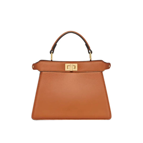 Fendi Peekaboo ISeeU Petite Brown Quilted Nappa Leather Bag - BEAUTY BAR