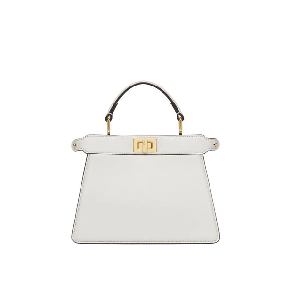 Fendi Peekaboo Iseeu Petite White Quilted Nappa Leather Bag - BEAUTY BAR