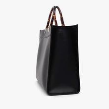 Fendi Sunshine Medium Black leather shopper - BEAUTY BAR