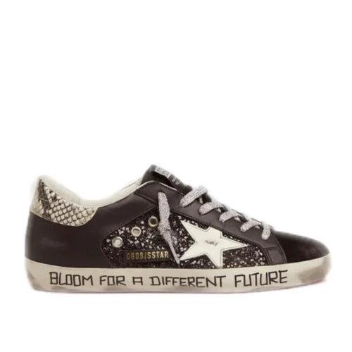 Golden Goose LTD Sneakers With Glitter And Handwritten Lettering