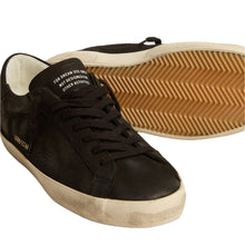Golden Goose Men's Super - Star In Black Nubuck With Perforated Star And Black Nubuck Heel Tab - BEAUTY BAR