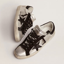 Golden Goose Super-Star Sneakers In Silver Leather With Contrasting Inserts - BEAUTY BAR