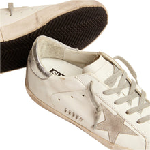 Golden Goose Women's Super - Star With Silver Heel Tab And Metal Stud Lettering - BEAUTY BAR