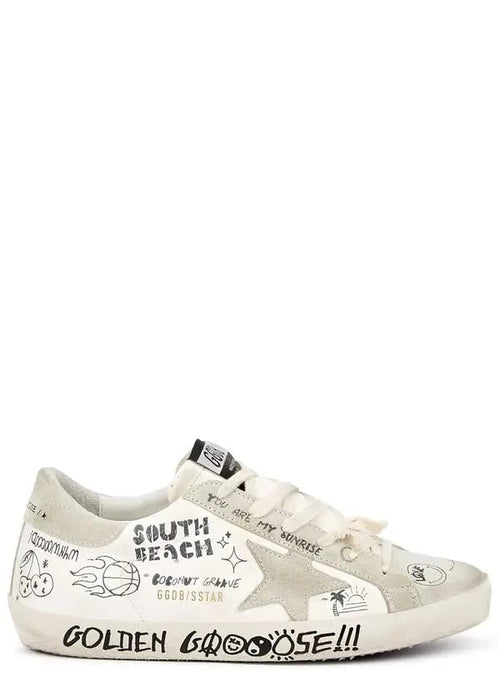 Golden Goose Women's Natural Superstar Cream Sneakers