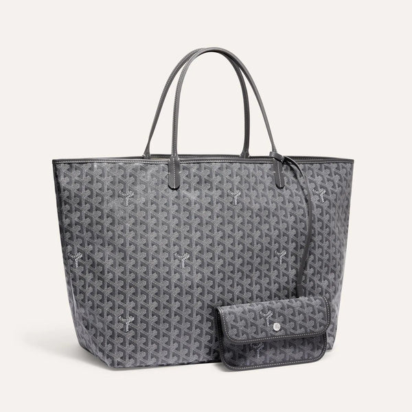 Goyard Saint Louis MM Bag Tote With Pochette Grey - BEAUTY BAR