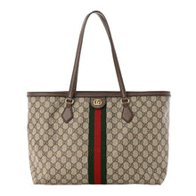 Gucci Beige/Brown GG Supreme Coated Canvas Leather Ophidia Tote Bag - BEAUTY BAR
