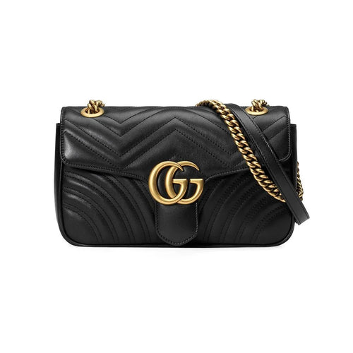 Gucci GG Marmont Small Matelassé Leather Shoulder Bag