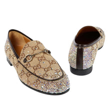 Gucci Jordaan GG Canvas Embellished Loafers - BEAUTY BAR