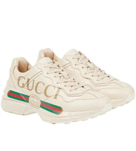Gucci Rhyton Vintage Logo Leather Sneakers - BEAUTY BAR