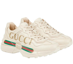 Gucci Rhyton Vintage Logo Leather Sneakers - BEAUTY BAR