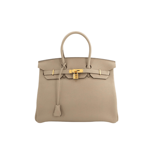 Hermès Birkin 35 Handbag in Gris Tourterelle Khaki