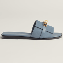Hermès Bleu Grignon Giulia Sandal