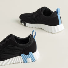 Hermès Bouncing Sneaker All Black With Blue H