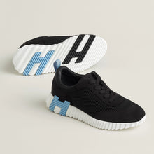 Hermès Bouncing Sneaker All Black With Blue H