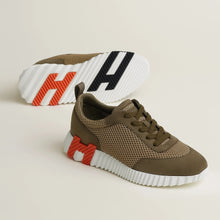Hermès Bouncing Sneaker – All - Brown With Orange “H