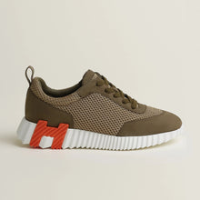 Hermès Bouncing Sneaker – All - Brown With Orange “H