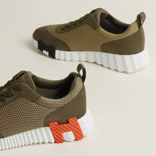 Hermès Bouncing Sneaker – All - Brown With Orange “H