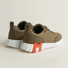 Hermès Bouncing Sneaker – All - Brown With Orange “H