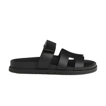 Hermès Chypre Sandal Noir Black Slipper - BEAUTY BAR