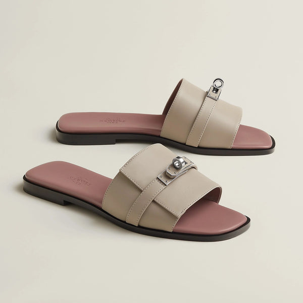 Hermès Giulia Sandal Beige Galet - BEAUTY BAR