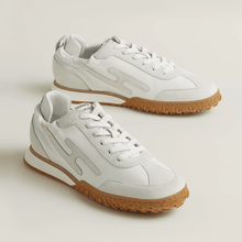Hermès  Jet Sneaker White With Gray H Detail