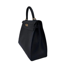 Hermès Kelly 30 Vache Liegee Black Indigo - BEAUTY BAR