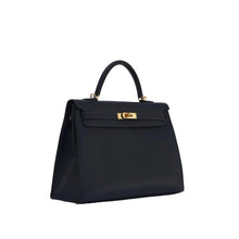 Hermès Kelly 30 Vache Liegee Black Indigo - BEAUTY BAR