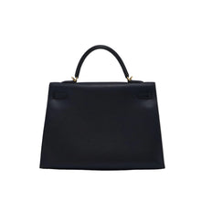 Hermès Kelly 30 Vache Liegee Black Indigo - BEAUTY BAR