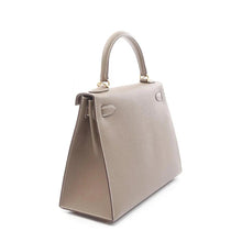 Hermès Kelly Handbag B Outside Stitched Epsom Leather Etoupe