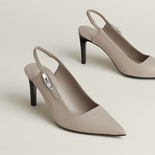 Hermès Lover 80 Pump Beige Galet Heels