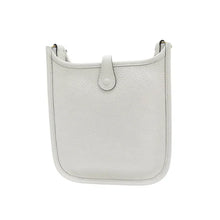 Hermès Mini Evelyne Shoulder Bag White Taurillon Clemence Leather