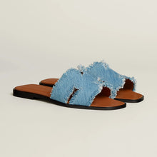 Hermès Oran Sandal Bleu Clair - BEAUTY BAR