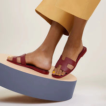 Hermes Oran Slipper Red - BEAUTY BAR
