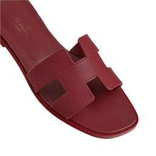 Hermes Oran Slipper Red - BEAUTY BAR