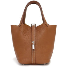 Hermès Picotin Lock 18 Pm Handbag Taurillon Clemence Leather, Gold - BEAUTY BAR