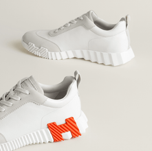Hermès Sneakers Bouncing White With Orange Accent