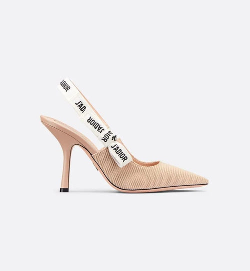 J'adior Slingback Pump Nude Technical Fabric