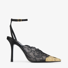 Jimmy Choo Lace Pumps With Metal Lace Detail Black - BEAUTY BAR