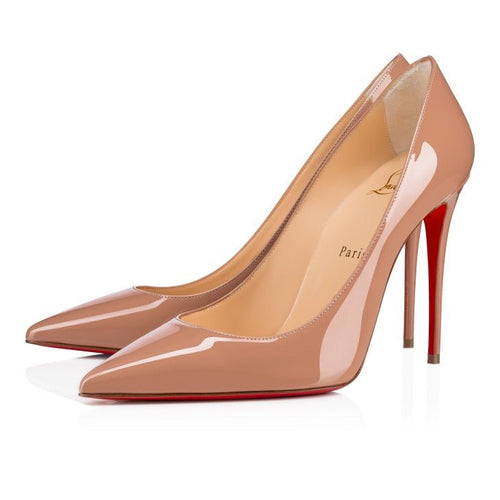 Kate 100 mm Pumps - Patent Calf Leather - Blush - Women