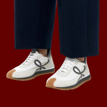 Loewe Blue Calfskin-Blend Flow Sneakers