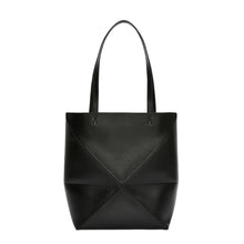 Loewe Medium Puzzle Fold Tote In Shiny Calfskin - BEAUTY BAR