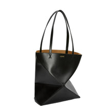 Loewe Medium Puzzle Fold Tote In Shiny Calfskin - BEAUTY BAR