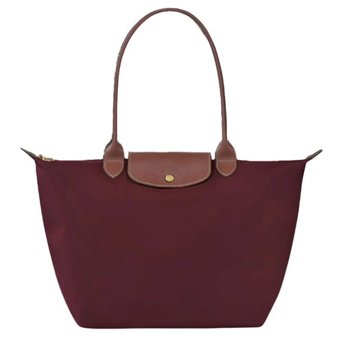 Long Champ-Le Pliage Medium In Burgundy